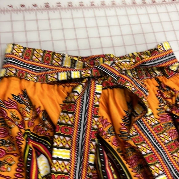 SB FASHION Dashiki African Ethnic Print Cotton Elastic Waist Self Tie Maxi M-O/S - Picture 6 of 16